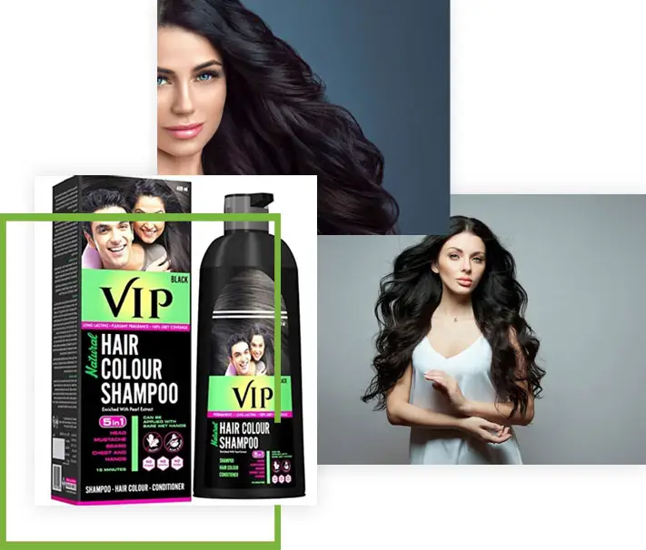 VIP India's Best Instant Hair Colour Shampoo | Black & Brown