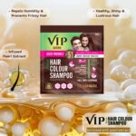 VIP Hair Colour Shampoo - Brown | Ammonia Free Hair Colour for Men and Women | 20ML (Pack of 10) - Image 4