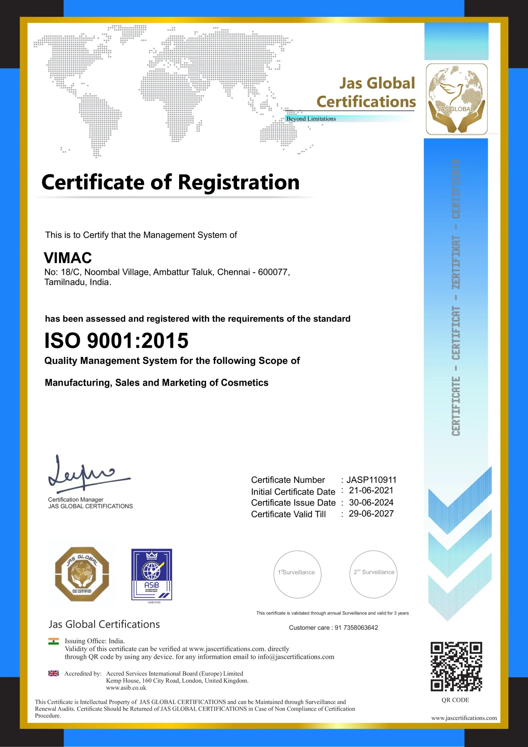 911 VIMAC CERT