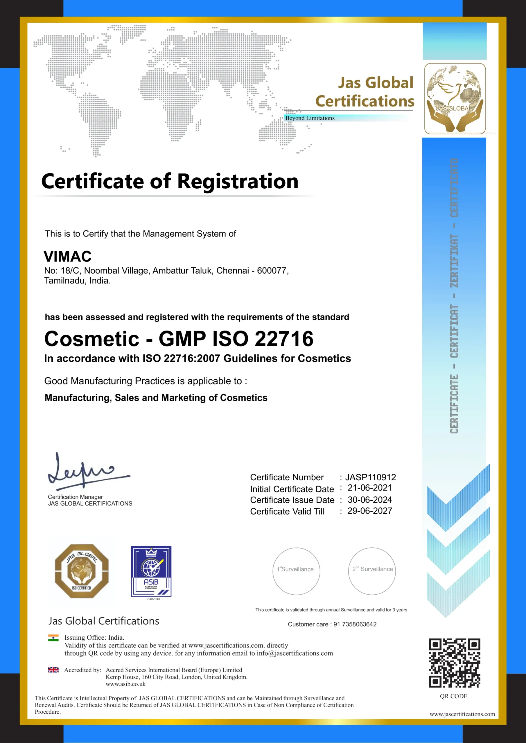 912 VIMAC CERT