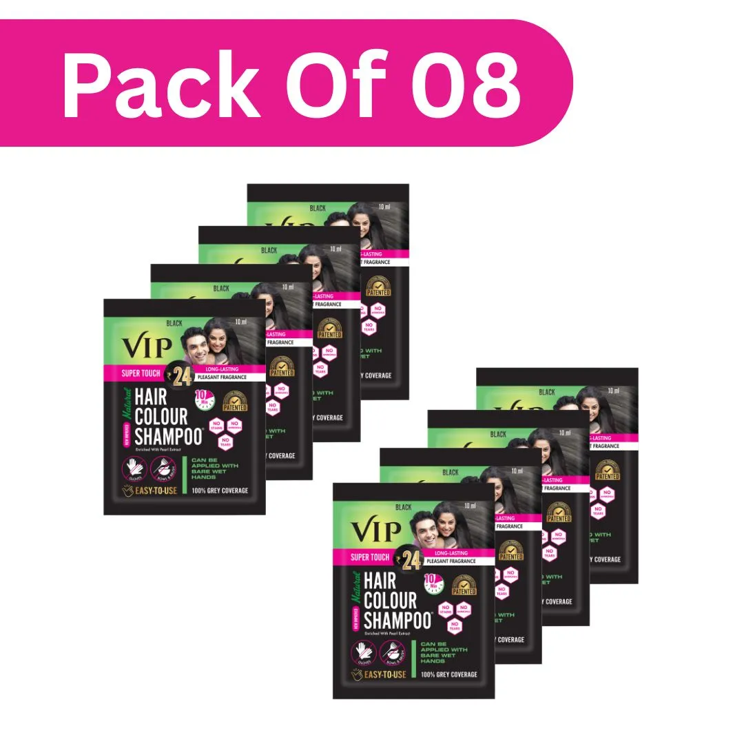 10ml Black (Pack of 8) with Pearl Extract Formulation